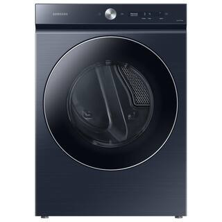 Bespoke 7.6 cu. ft. Vented Smart Electric Dryer in Brushed Navy with AI Optimal Dry and Super Speed Dry | The Home Depot