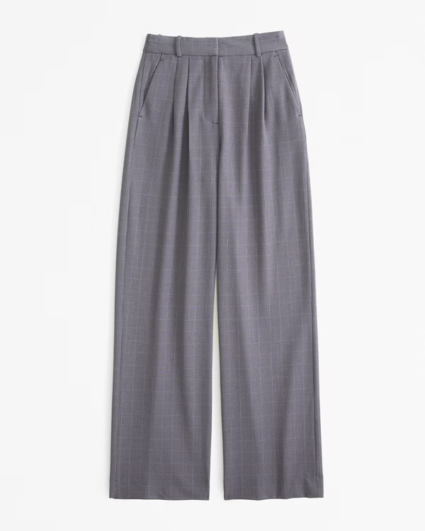 A&F Sloane Tailored Wide Leg Pant | Abercrombie & Fitch (US)