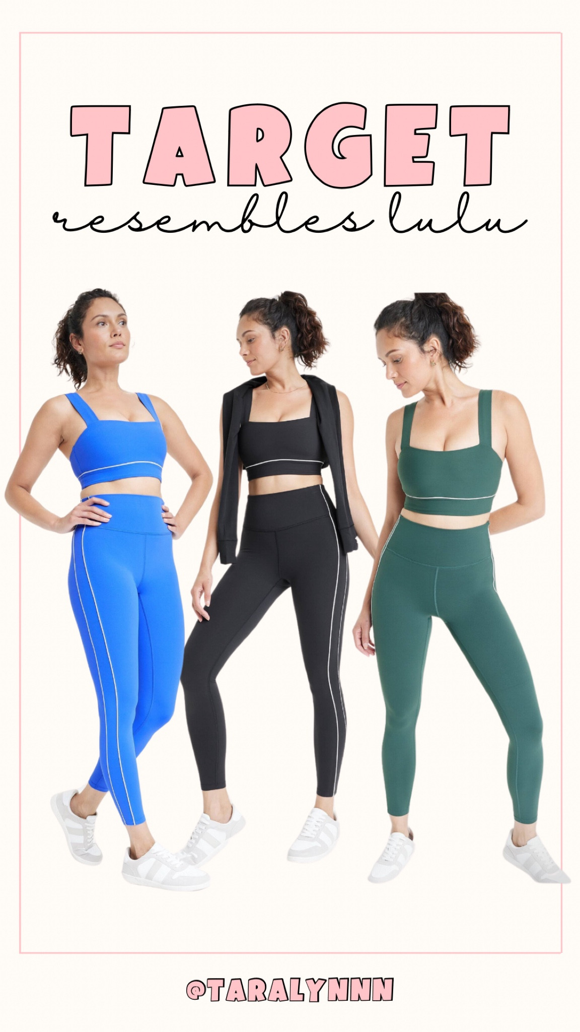 Target lulu inspired activewear!! 

#target #activewear #gym #outfit #legging #sportsbra #fitness #running 



#LTKActive #LTKFindsUnder50 #LTKFitness