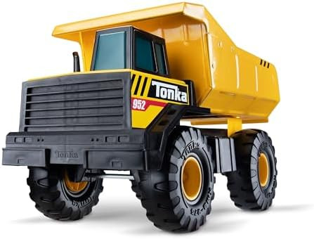 Tonka Steel Classics Mighty Dump Truck - Made with Steel & Sturdy Plastic, Yellow Toy Constructio... | Amazon (US)
