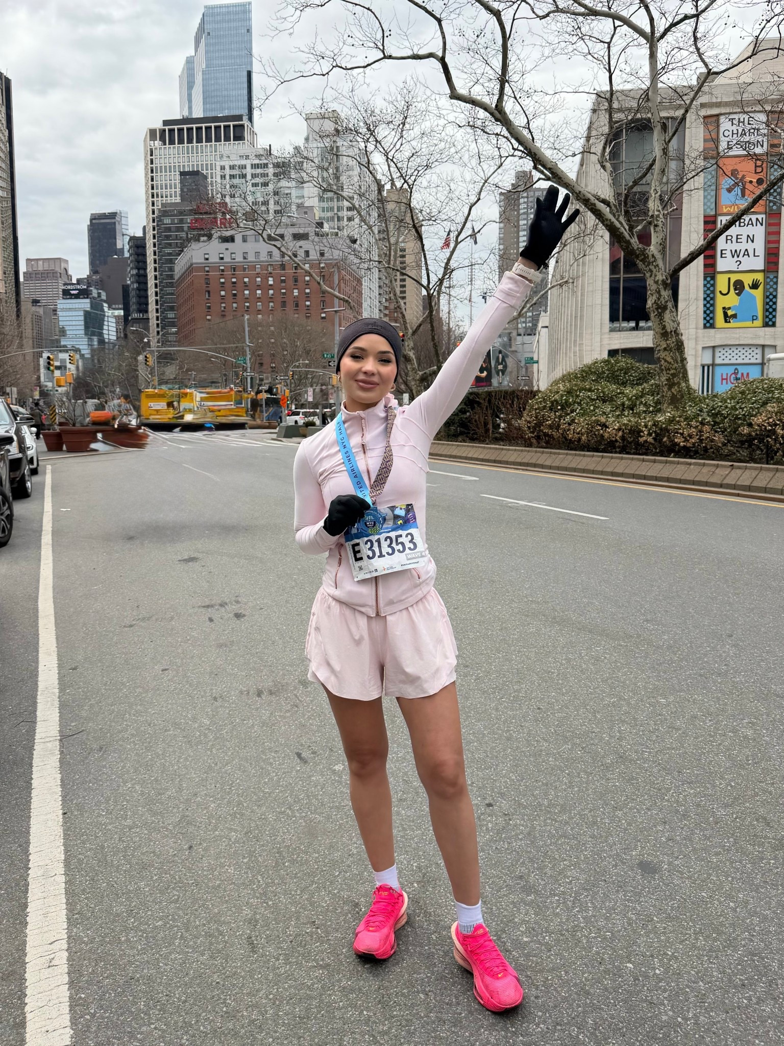 Outfit I wore for the NY half marathon 