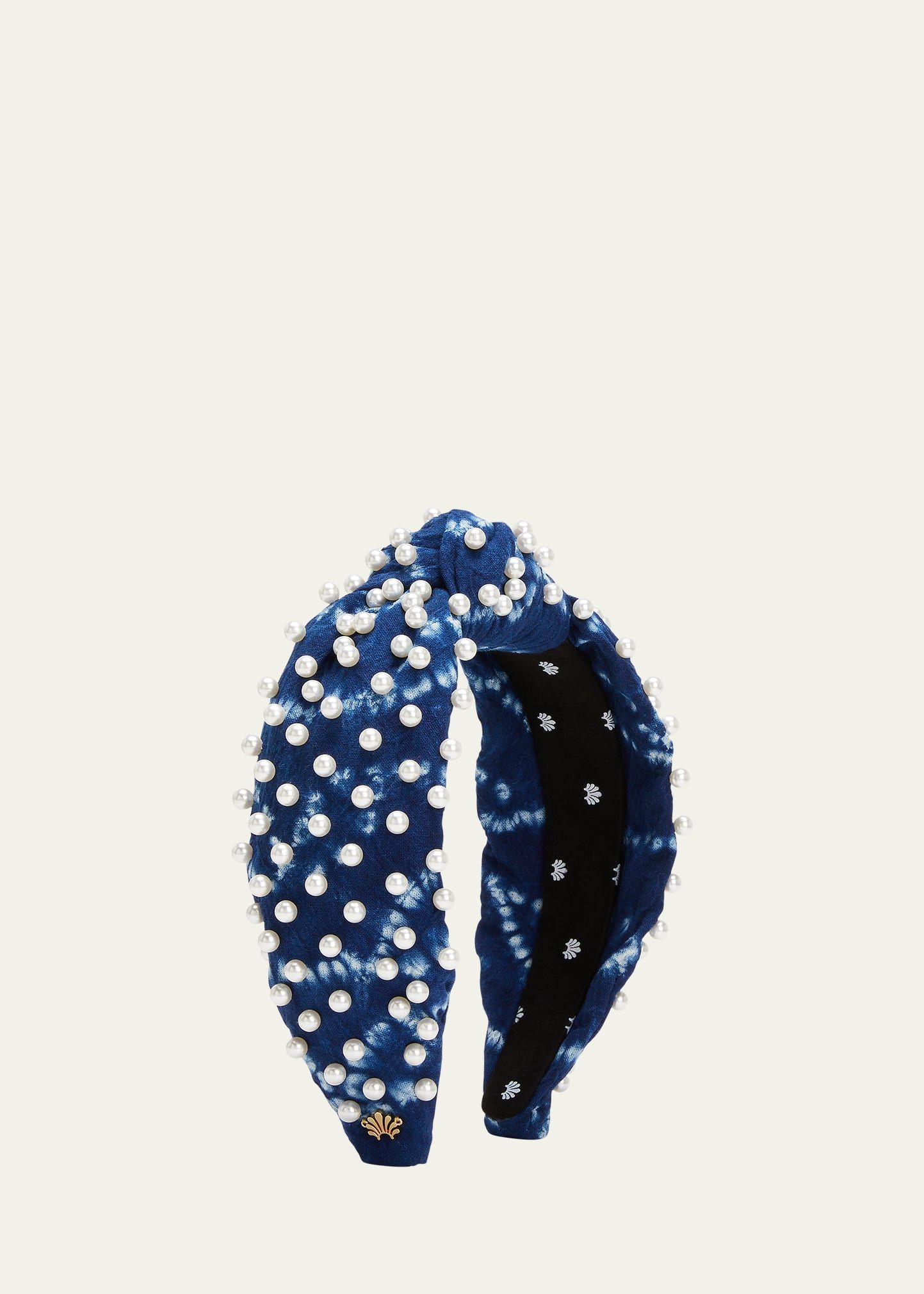 Pearly Shibori Knot Headband | Bergdorf Goodman