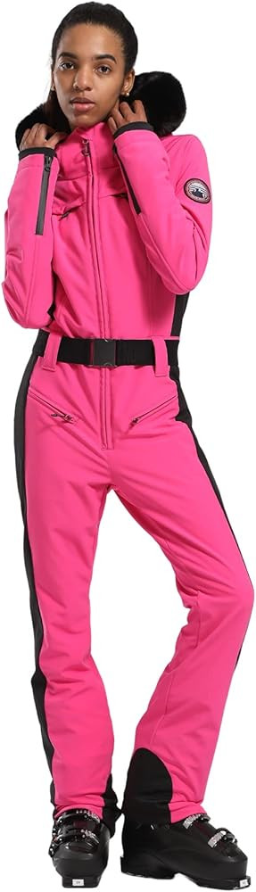 GSOU SNOW Womens Ski Suit One Piece Snowsuit Snowboard Slim Insulated Jumpsuit Jacket Waterproof ... | Amazon (US)
