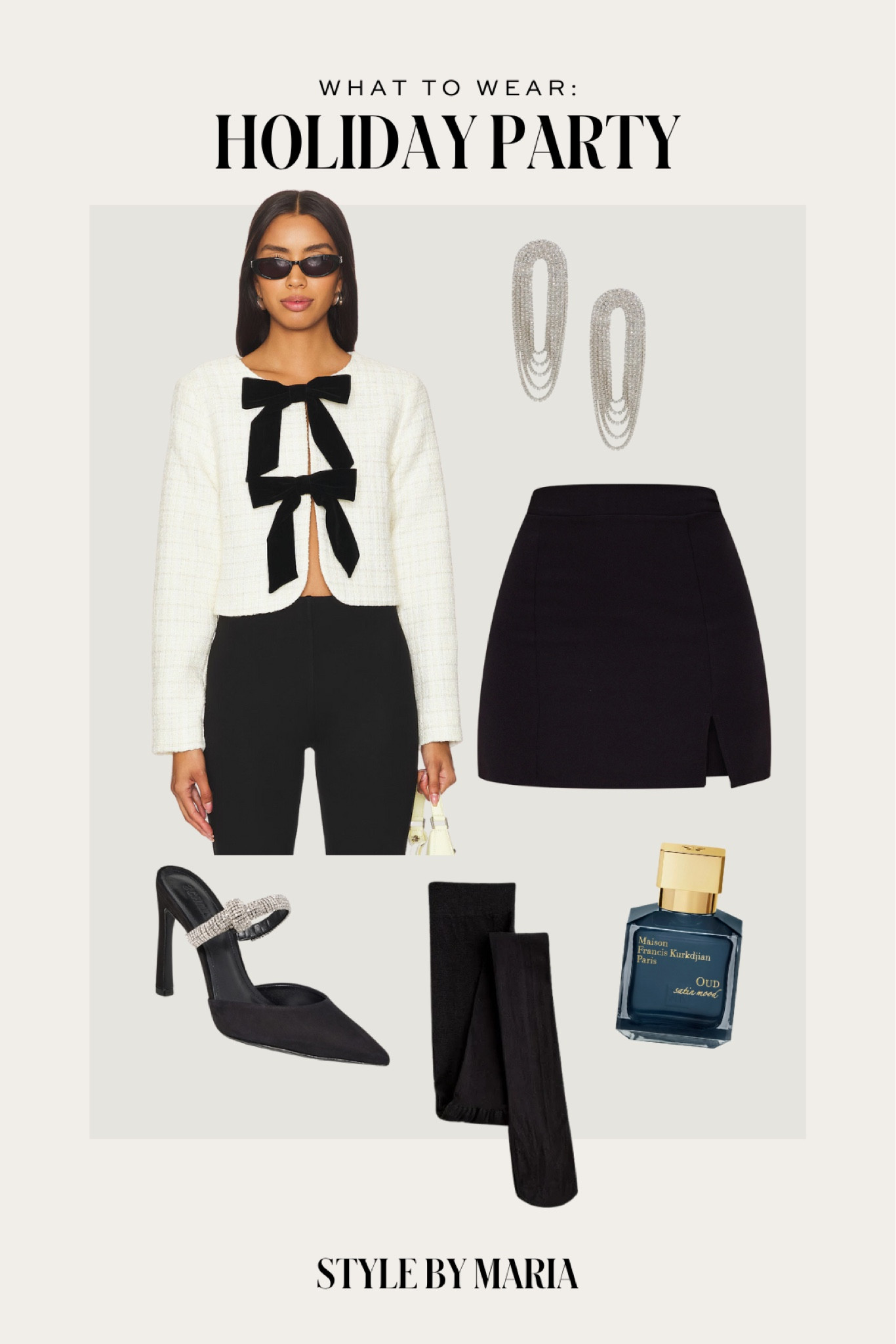 Holiday party outfit
Line & dot bow cardigan
Steve Madden miniskirt under $100
H&M sheer tights
Schutz mules


#LTKFindsUnder100 #LTKStyleTip #LTKHoliday