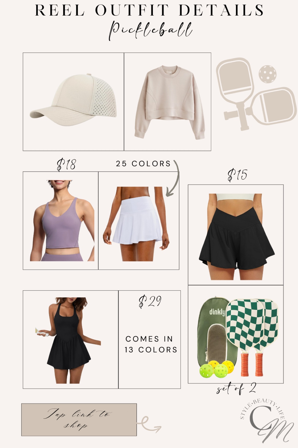 Pickleball outfit ideas













Pickleball style
Tennis outfit
Activewear 
Casual looks
Gym style
Gym looks
Gym outfit
Amazon workout 
Tennis skirt 

#LTKSaleAlert #LTKActive #LTKStyleTip