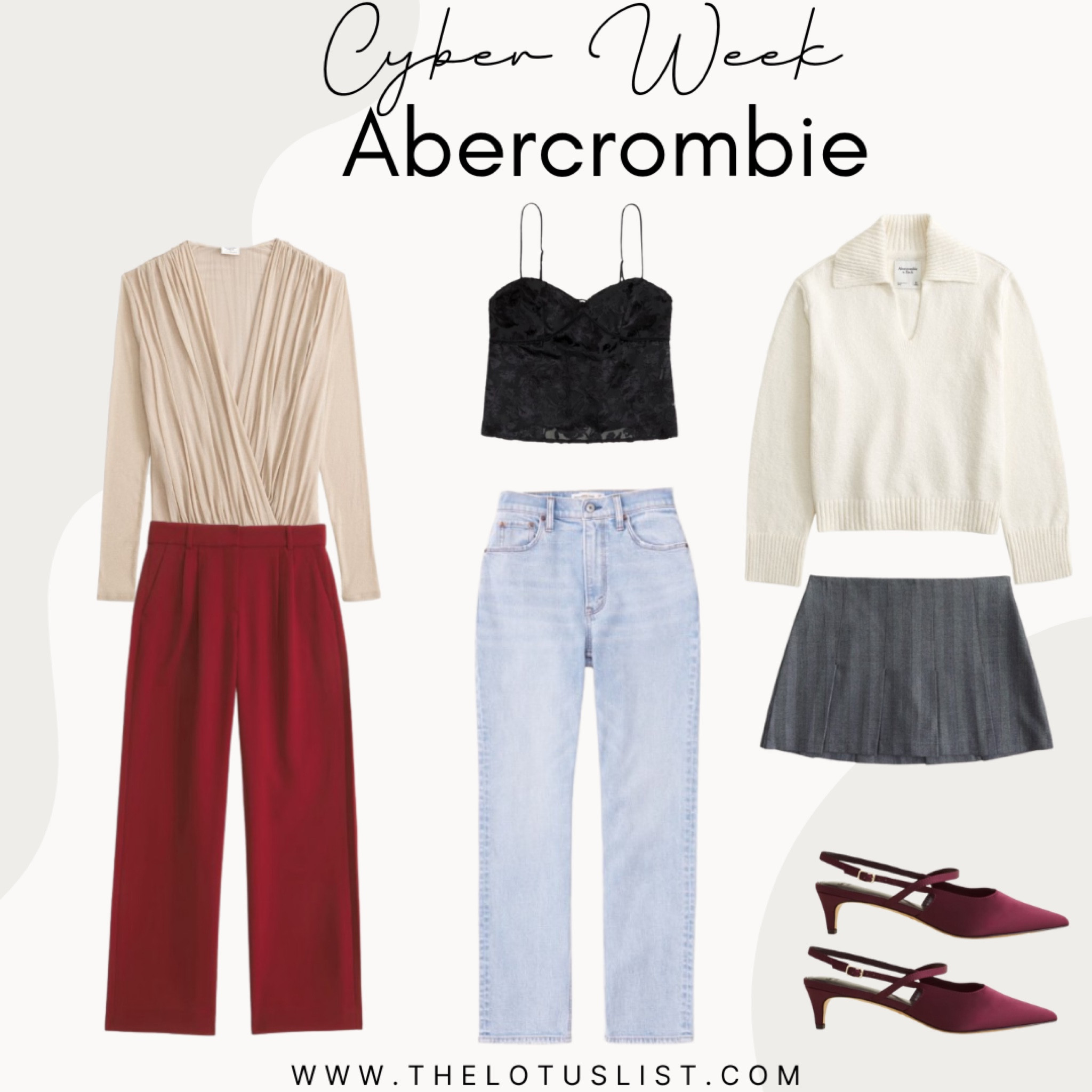 Cyber Week: Abercrombie 

LTKGiftGuide / ltkfindsunder50 / ltkfindsunder100 / LTKshoecrush / ltkmidsize / LTK plussize / LTKworkwear / LTKsalealert / LTKstyletip / Abercrombie / Abercrombie & Fitch / Abercrombie denim / sweater / denim / jeans / pants / trousers / bodysuit / bodysuits / sling back heels / skort / skorts / tank top / tank tops / sale / sale alert / winter outfit / winter outfits / 

#LTKSeasonal #LTKCyberWeek #LTKHoliday