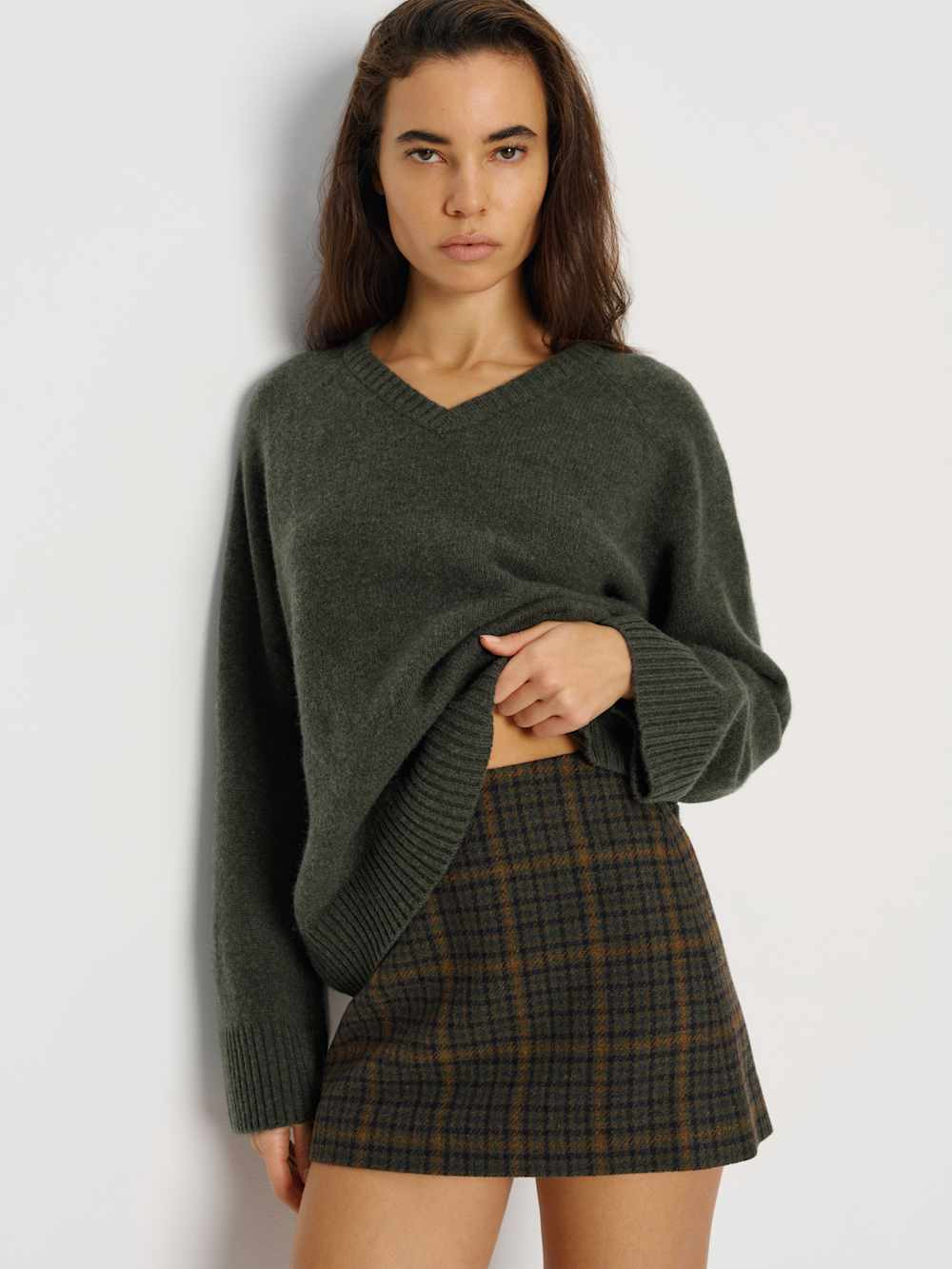 Beth Regenerative Wool V-neck | Reformation (Global)