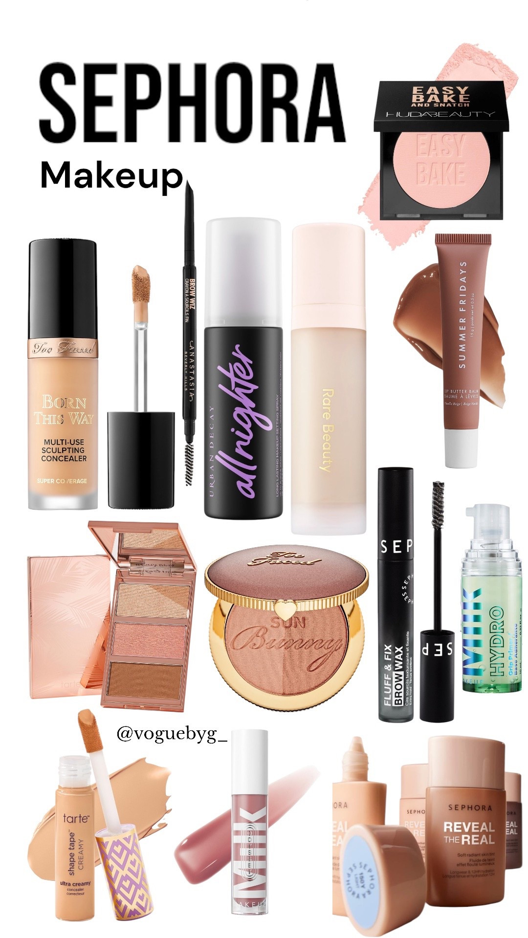 Sephora favs ( makeup edition ) 

#LTKcanada #LTKbeauty #LTKsummer