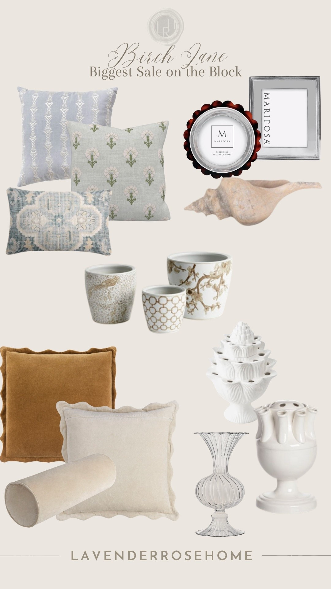 Birch Lane’s Biggest Sale on the Block 🤍 Up to 70% off 4/25–4/27 Sharing a few timeless pieces I love + would choose right now

Pillows. Throw Pullows. Home Decor. Shell. Summer. Chinoiserie Planters. Tulipiere. Picture Frames. Lavender Rose Home.

#LTKSaleAlert #LTKHome