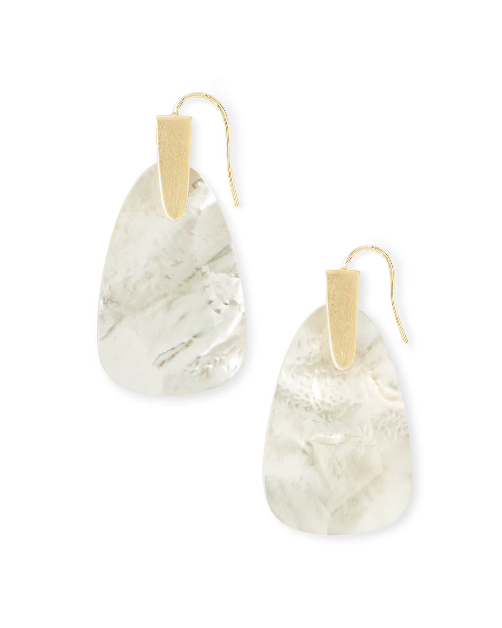 Marty Gold Drop Earrings in Ivory Pearl | Kendra Scott