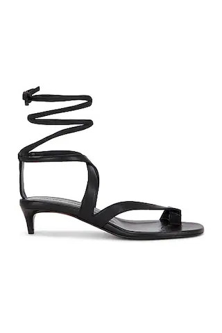 KHAITE Aimee Strappy Sandal in Black | FWRD | FWRD 