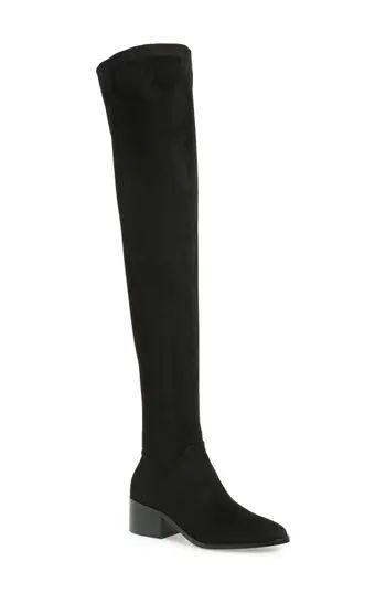 Women's Steve Madden Gabriana Stretch Over The Knee Boot, Size 6 M - Black | Nordstrom
