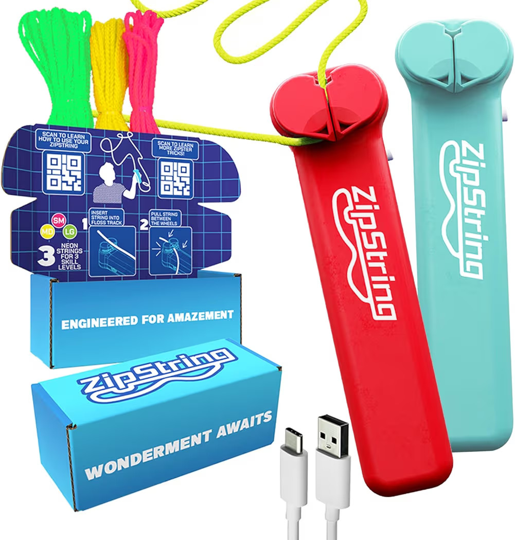 ZipString Original Bundle Pack – As Seen on Shark Tank – 2 Classic Rope Launcher Toys for Kid... | Amazon (US)