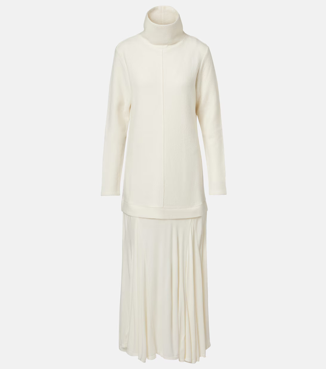 Paneled wool-blend maxi dress | Mytheresa (US/CA)