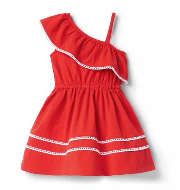 Ruffle Shoulder Dress | Janie and Jack