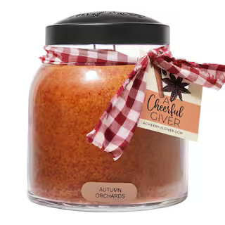 Keepers of the Light Autumn Orchards Glass Candle JP65 - The Home Depot | The Home Depot