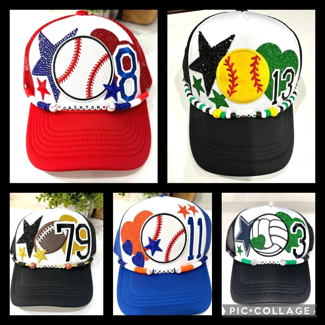 Baseball Cap, Softball Cap, Football Cap, Volleyball Cap, Football Mom, Softball Mom, Trucker Hat... | Etsy (US)