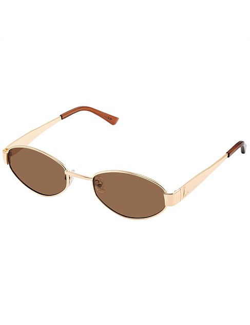 Luv Lou the Boston Gold Oval Sunglasses | David Jones | David Jones (Australia & New Zealand)