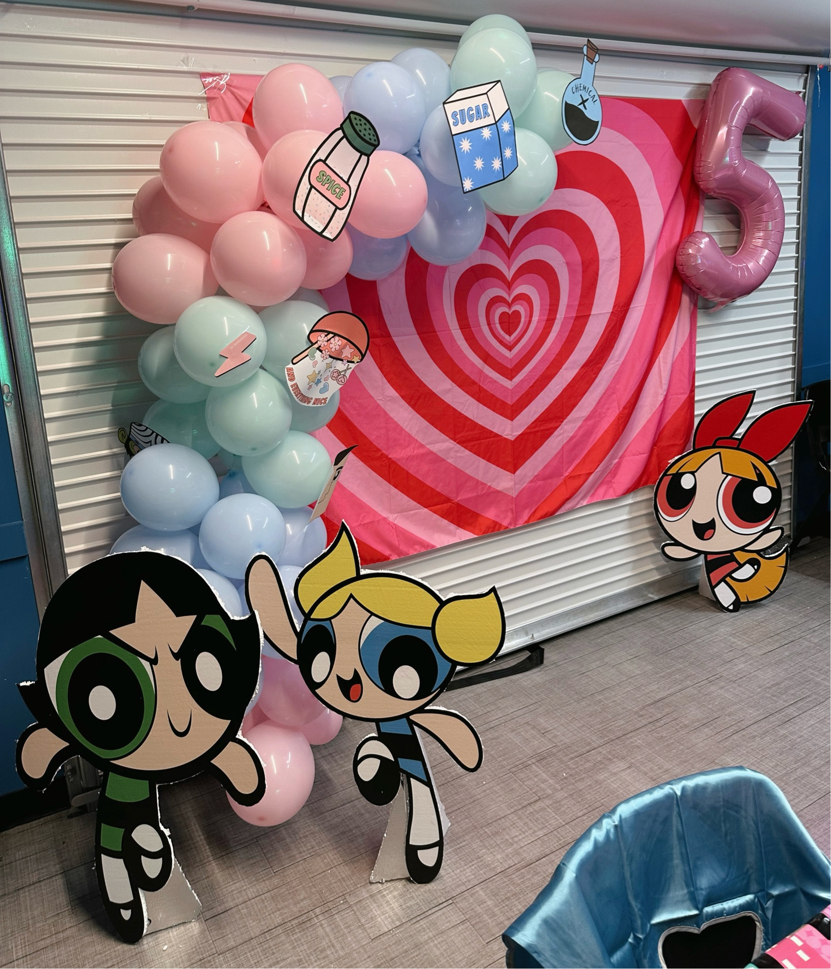 Powerpuff girls party

•PPG Cutout adhesives: @stickersbannersinc 
•Macarons: @homemadebybarbaraa 
•Cake Topper: @fancyfreefinery 
•Cupcake Toppers: @solipartyco 
•Tutu’s: @milaandrose 
•Mini Glass Beakers: @boxlunchgifts 
•Cake & Cupcakes: @publix 
•Gift Bags, table cloth, plates, napkins, costume belts, superhero name game:  @amazon 
•SuperHero Masks/Capes, ppg stickers: @temu 
•Iridescent table cloth, ppg coasters, ppg hand sanitizer, ppg scrunchies, ppg temporary tattoos, balloon Garland, light up number five, heart tapestry, five balloon, more ppg stickers: @shein

#LTKParties #LTKFamily #LTKKids