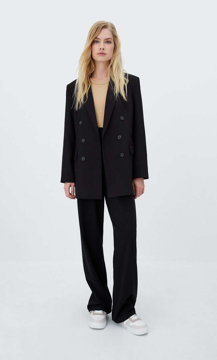 Veste croisée - Blazers femme | Stradivarius France | Stradivarius (FR)