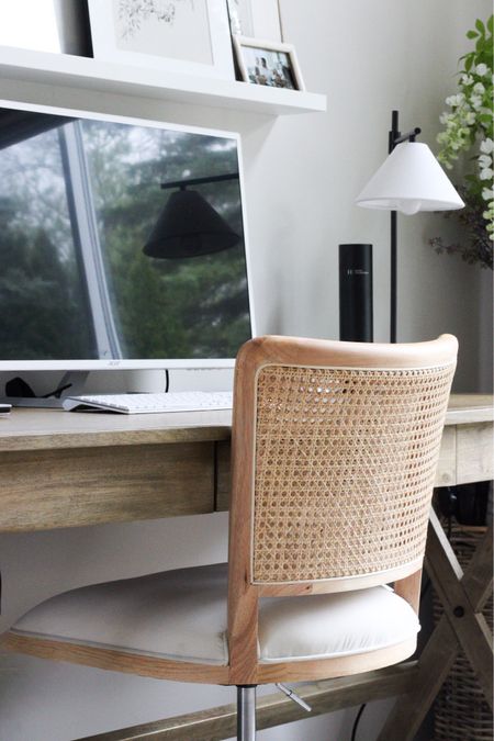 Amazon woven office chair, neutral desk chair, work from home, office decor 

#LTKstyletip #LTKhome