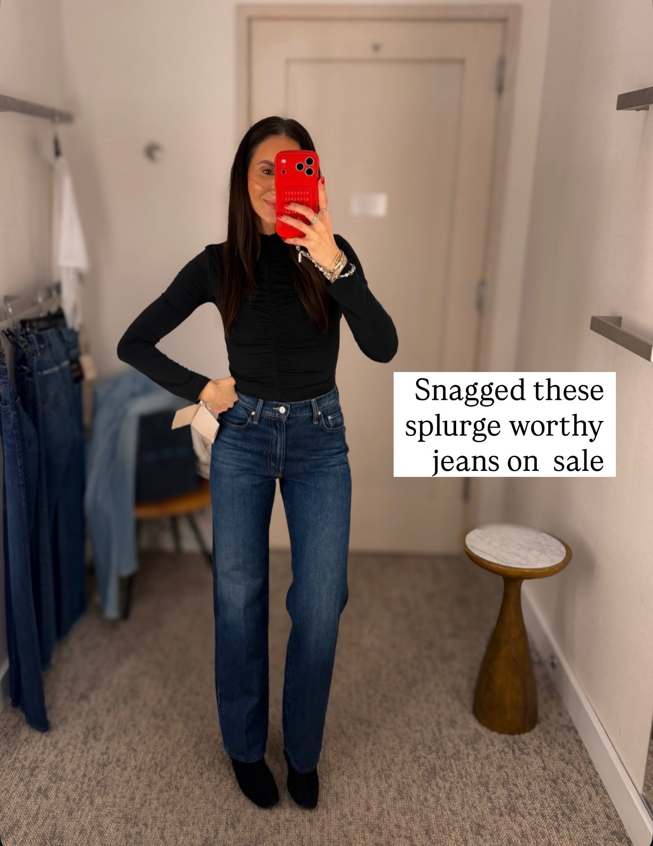 Splurge worthy jeans haul! So flattering, perfect length for a small heel on me and I'm 5'7". Women's splurge worthy jeans, women's denim haul, women's fashion finds, best denim jean finds, Nordstrom denim haul, annabrstylee

#LTKgrwm #LTKdayinmylife #LTKootd