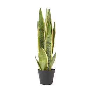 Deschutes 2 ft. Artificial Snake Plant | The Home Depot