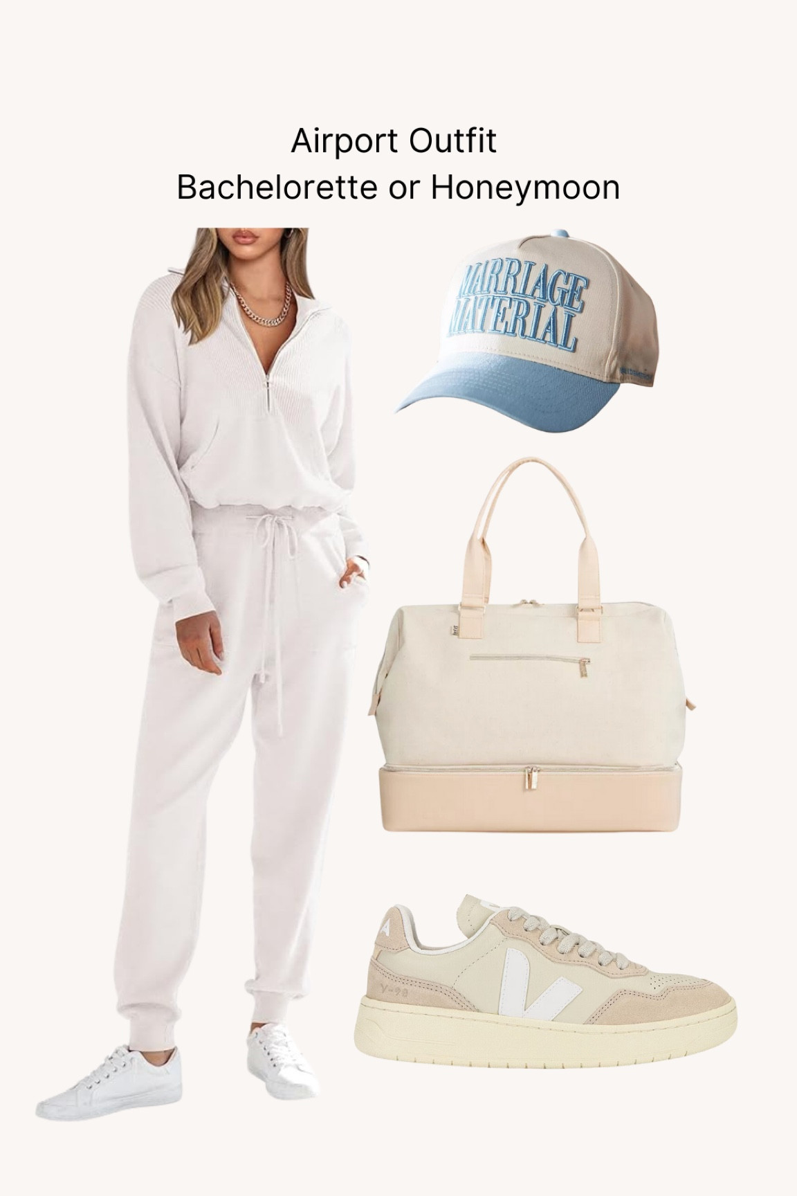 Airport outfit for your bachelorette or honeymoon. 

#LTKtravel #LTKstyletip #LTKwedding