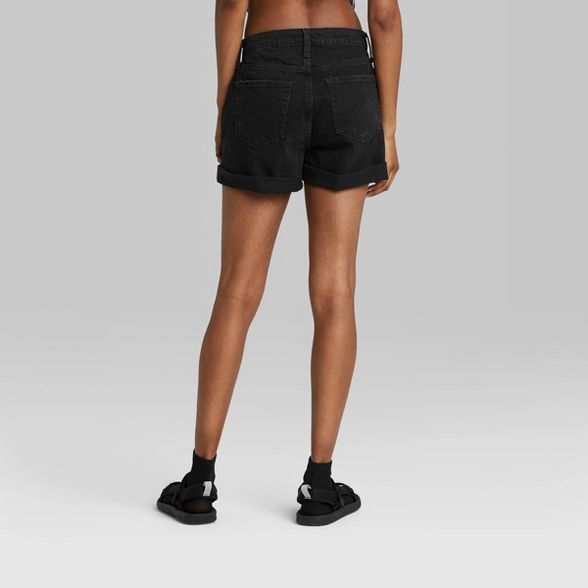 Women's Rolled-Cuff Mom Jean Shorts - Wild Fable™ | Target