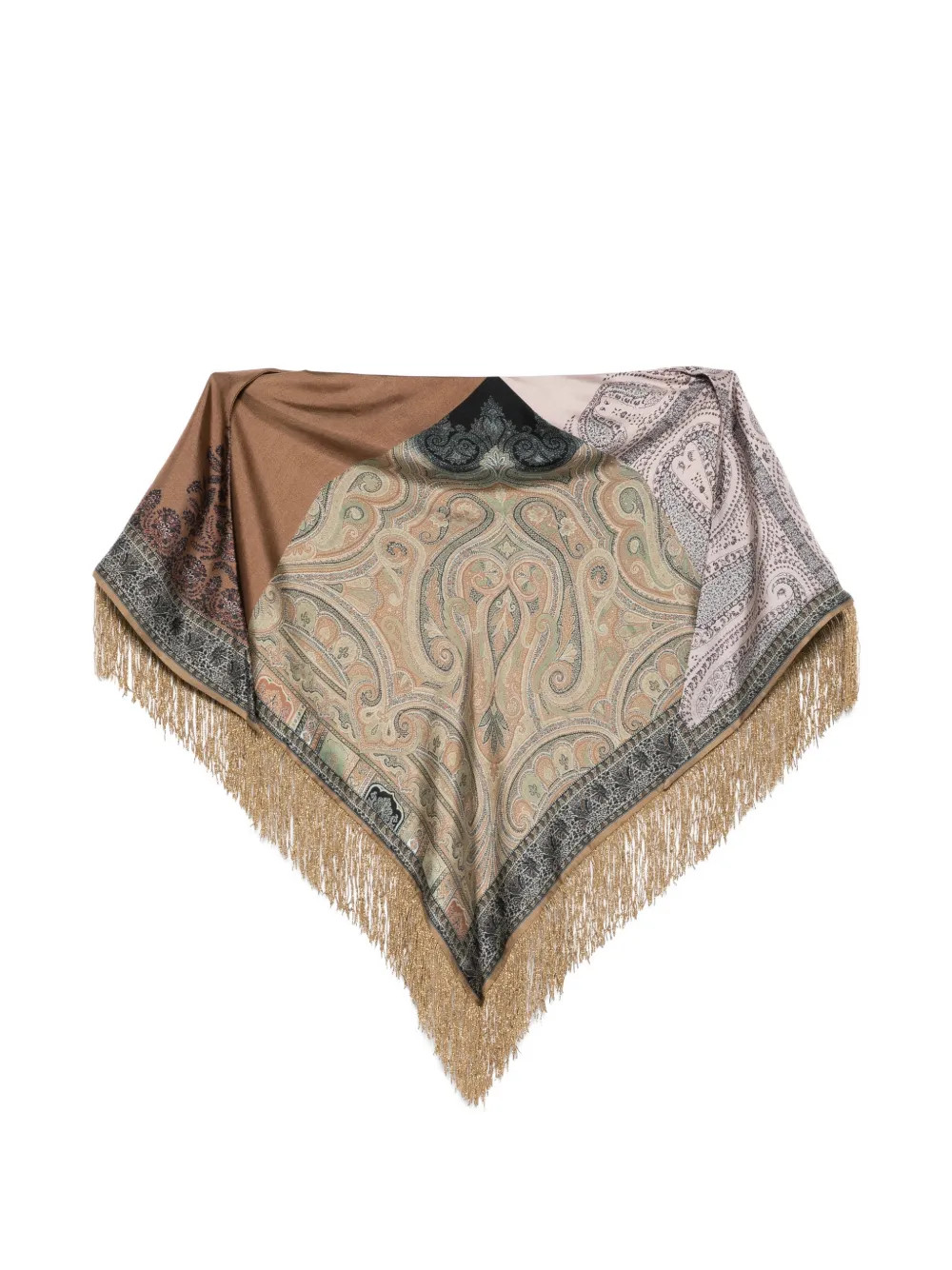 Aloeuw paisley fringed scarf | Farfetch Global