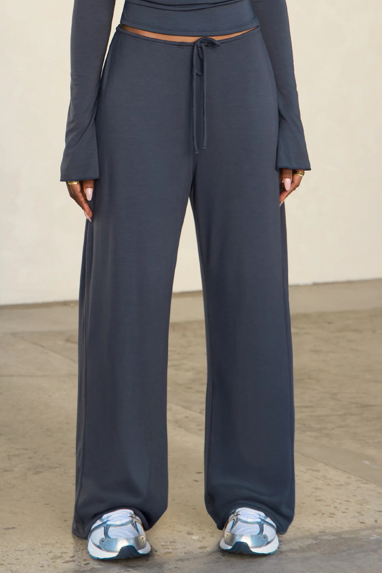 Relaxed Straight Leg Pant - Navy | Joah Brown