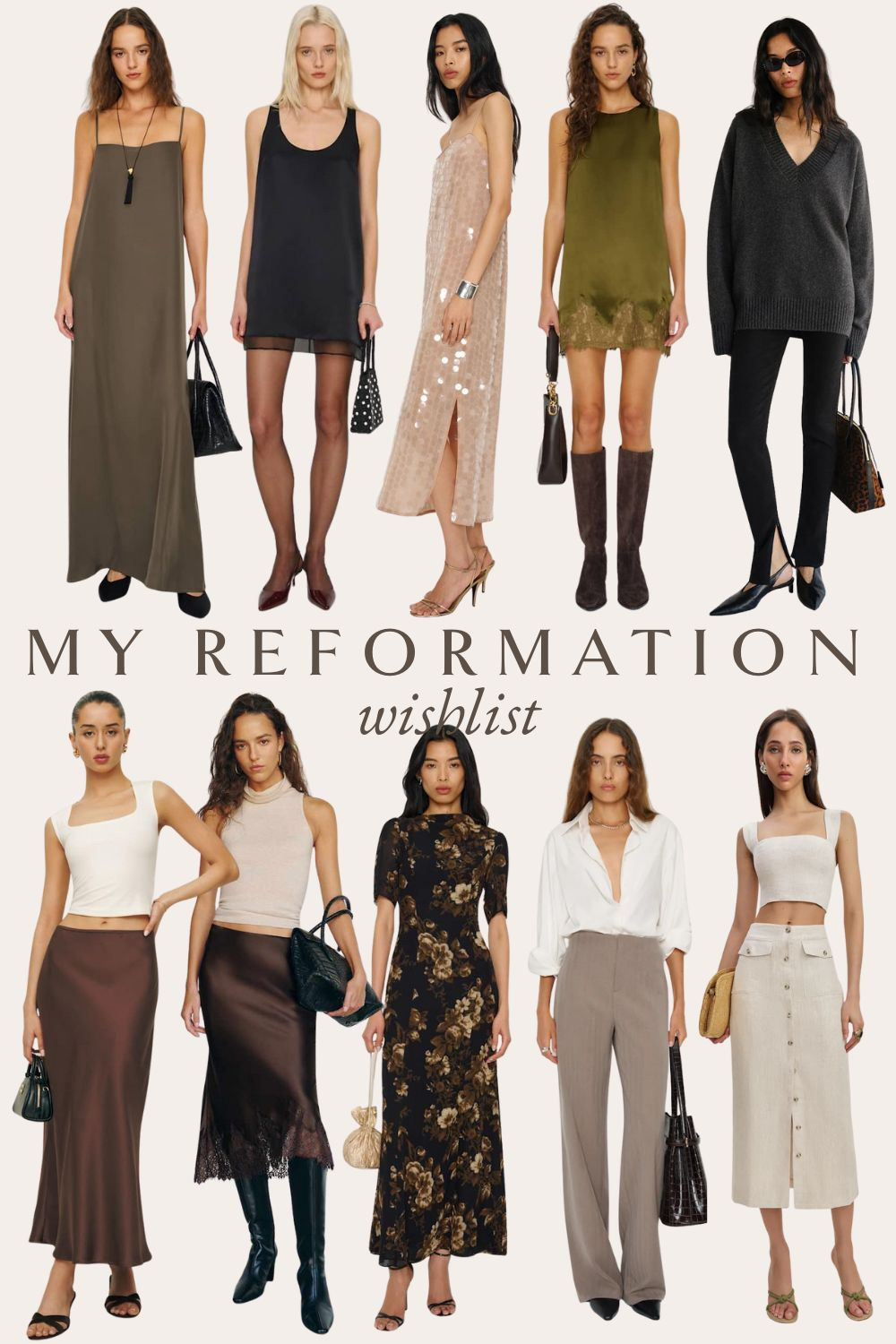 fall fashion, winter style, new years eve dress, holiday outfit inspo, black friday sale, reformation, silk skirt, sequin dress, linen, cashmere 

 #LTKCyberWeek #LTKHoliday #LTKootd