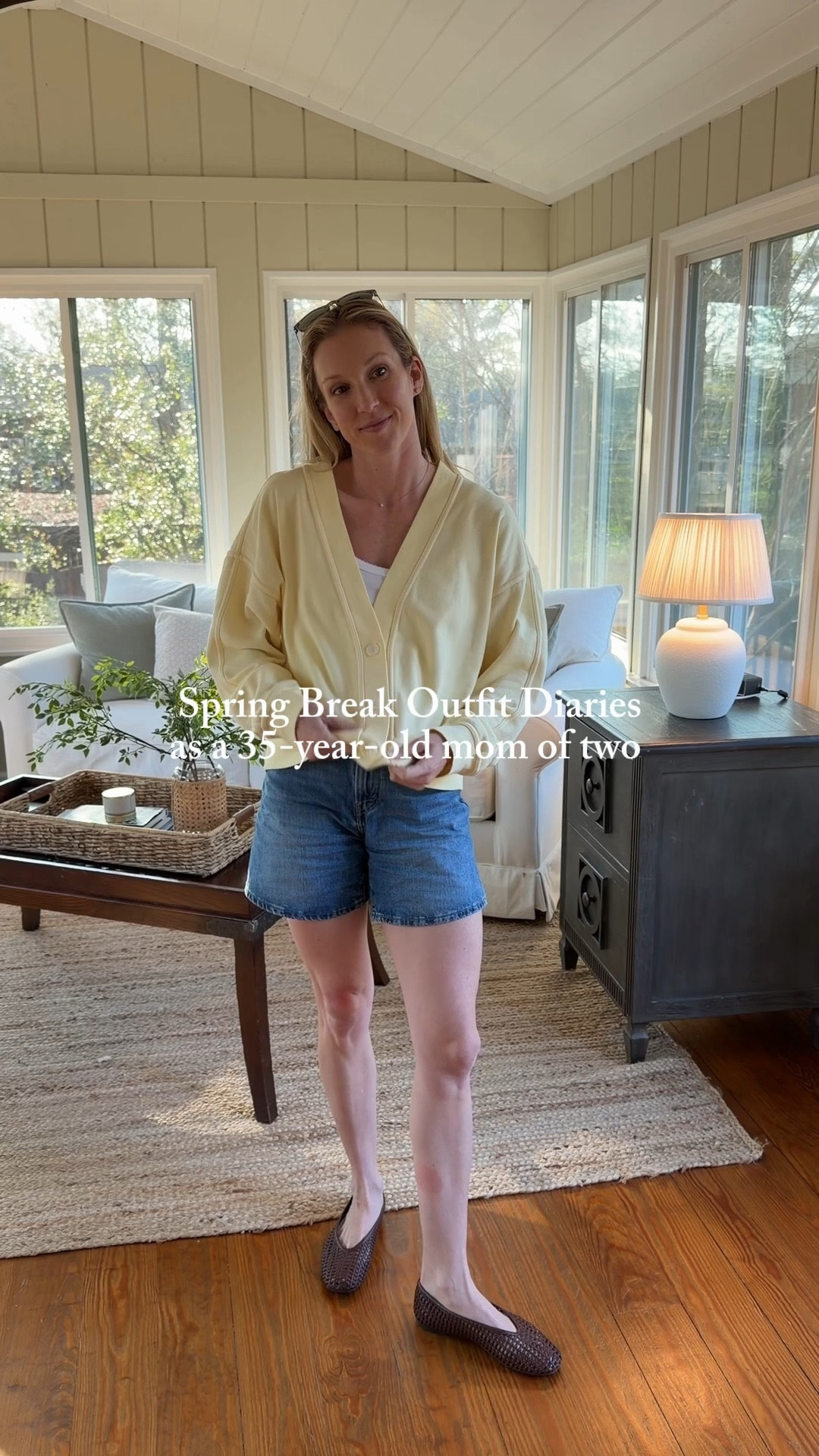 What I wore today as a 35-year-old mom of two worn out from a fun-filled spring break spent at home! 

This butter yellow cardigan is perfect for welcoming spring weather and the white pointelle tank is available for under $10 right now! 

Spring style
Butter yellow
Woven flats 



#LTKmomlife #LTKootd #LTKSaleAlert