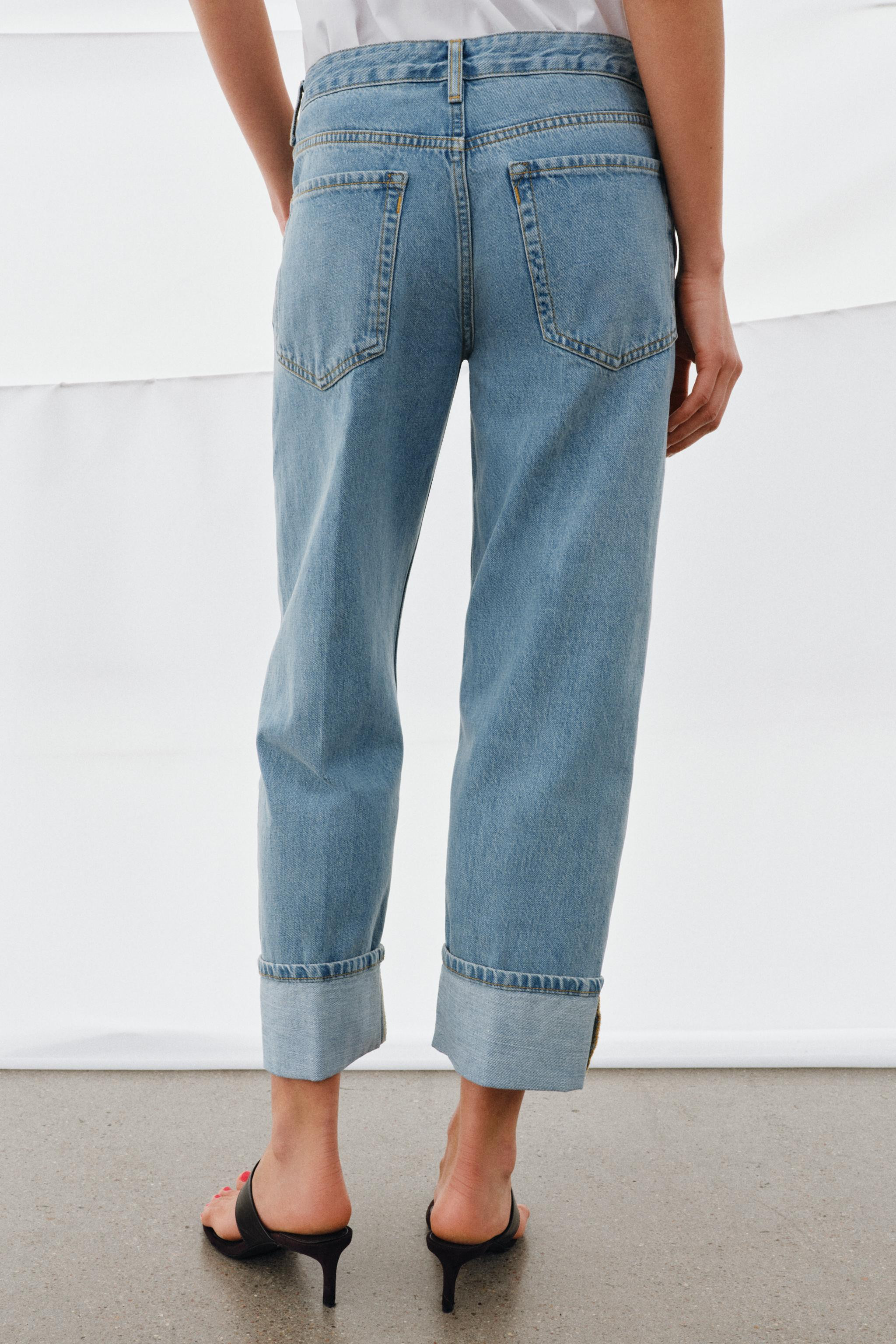 ZW COLLECTION LOW RISE STRAIGHT LEG JEANS | Zara US