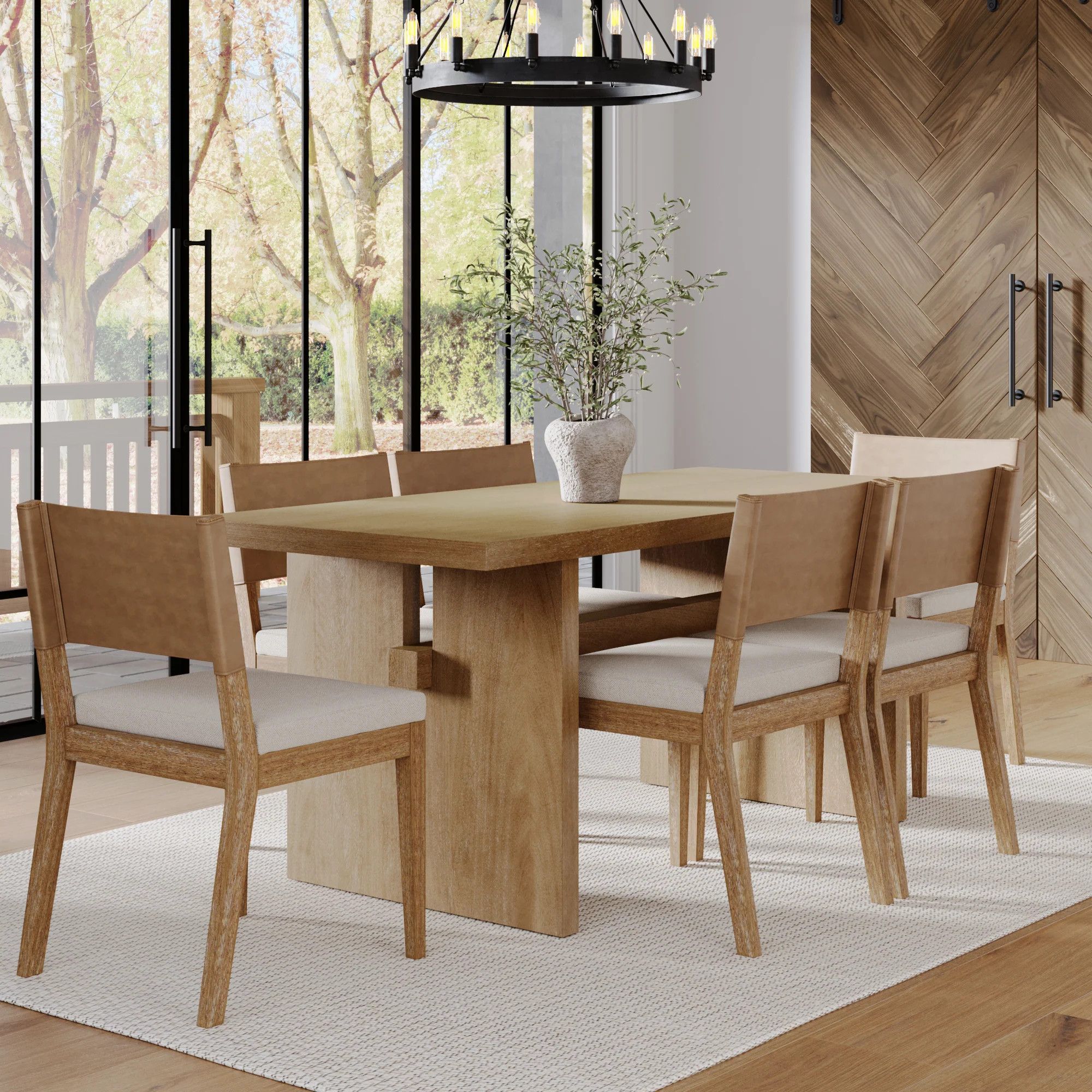 Farmhouse Dining Set (6 Chairs) | Nathan James