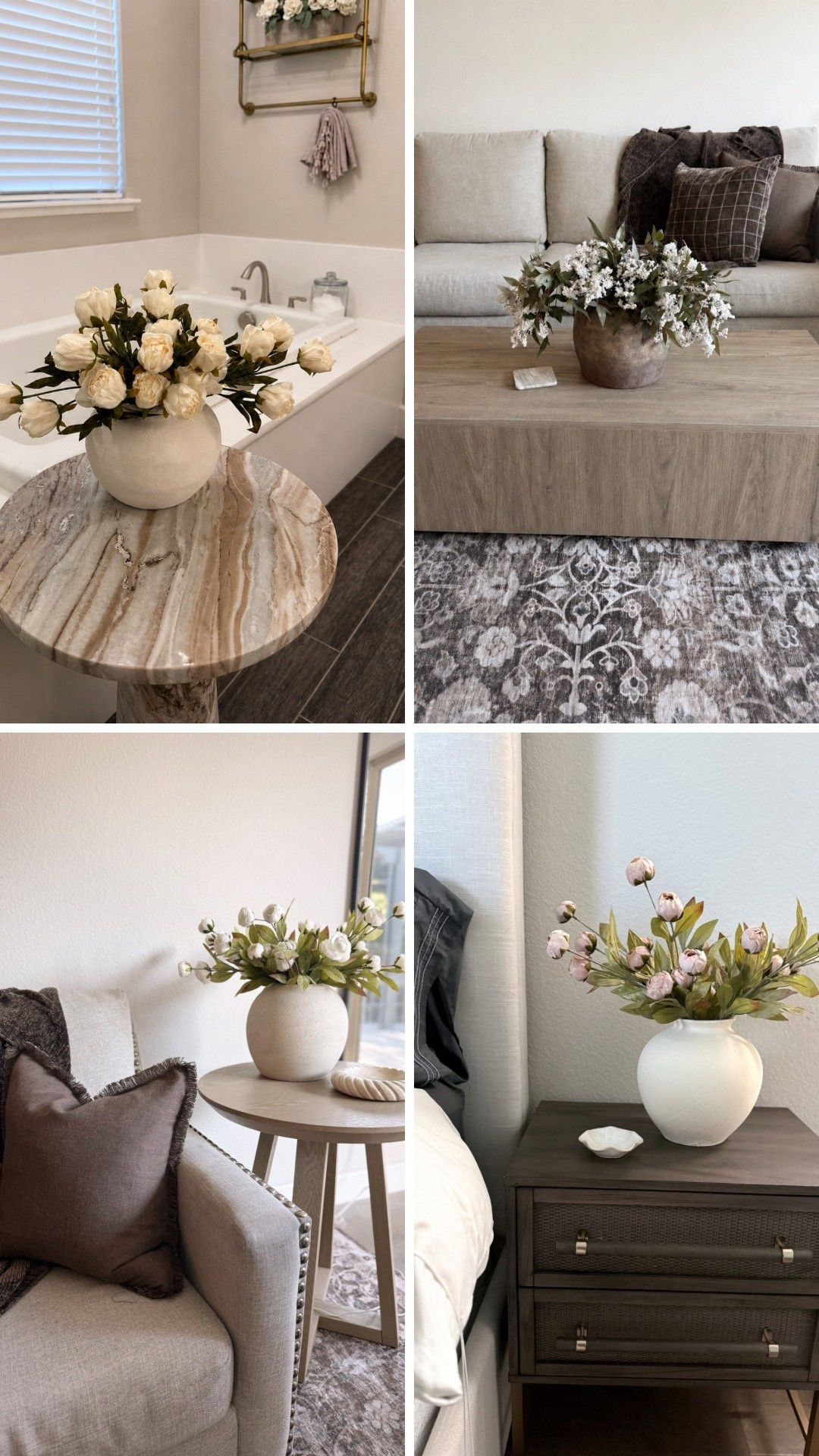 Spring florals | peonies | cream flowers | living room decor | bedroom decor 

#LTKHome