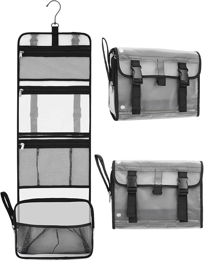 Relavel Travel Hanging Toiletry Bag for Men Women Travel Kit Shaving Bag Waterproof Large Makeup ... | Amazon (US)
