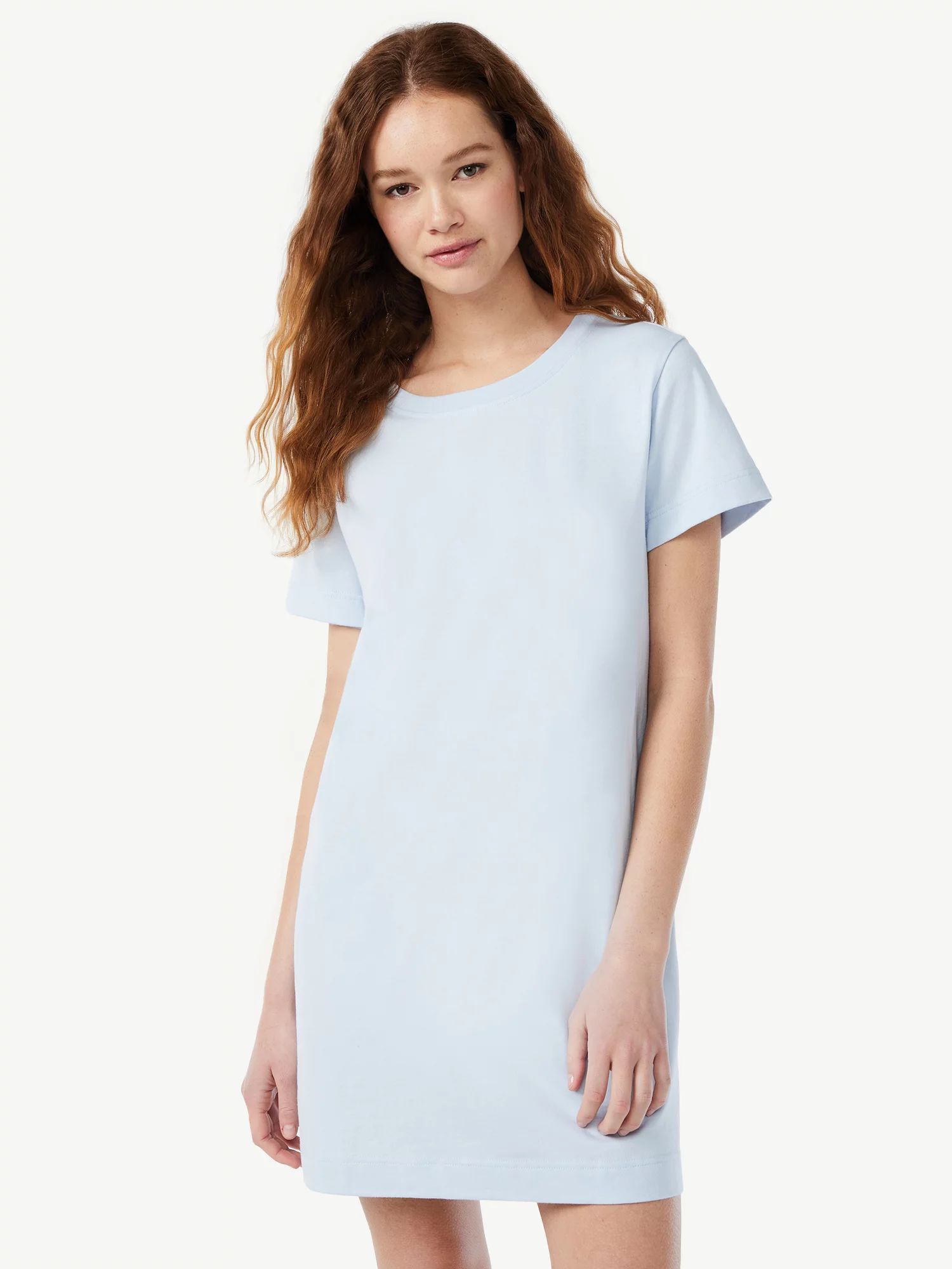 Free Assembly Women's Mini T-Shirt Dress with Short Sleeves | Walmart (US)