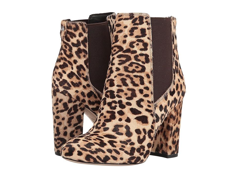 Sam Edelman Case (Sand Jungle Leopard Brahma Hair) Women's Dress Pull-on Boots | 6pm