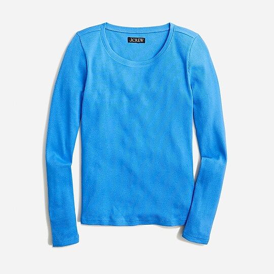 Long-sleeve crewneck T-shirt in vintage rib | J.Crew US