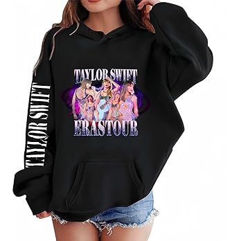 Girls Taylor Sweatshirt Thick 1989 Casual Hoodies Boys Swifts Pullover Hooded Concert Outfit Gift... | Amazon (US)