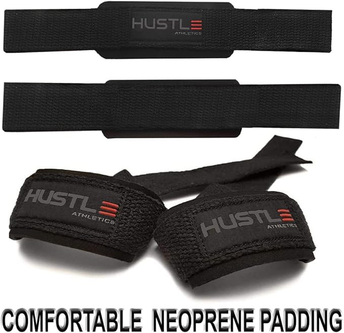 Hustle Lifting Straps Gym Wrist Wraps - 24" Strong Cotton Weightlifting Wrist Straps to Support G... | Amazon (US)