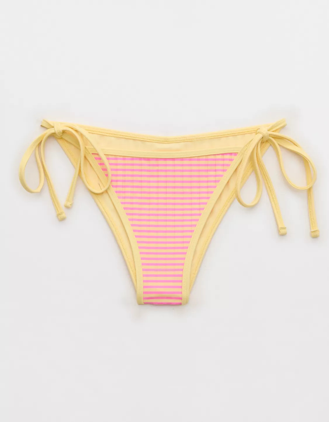 Aerie Ribbed Cheekiest Side Tie Bikini Bottom | Aerie