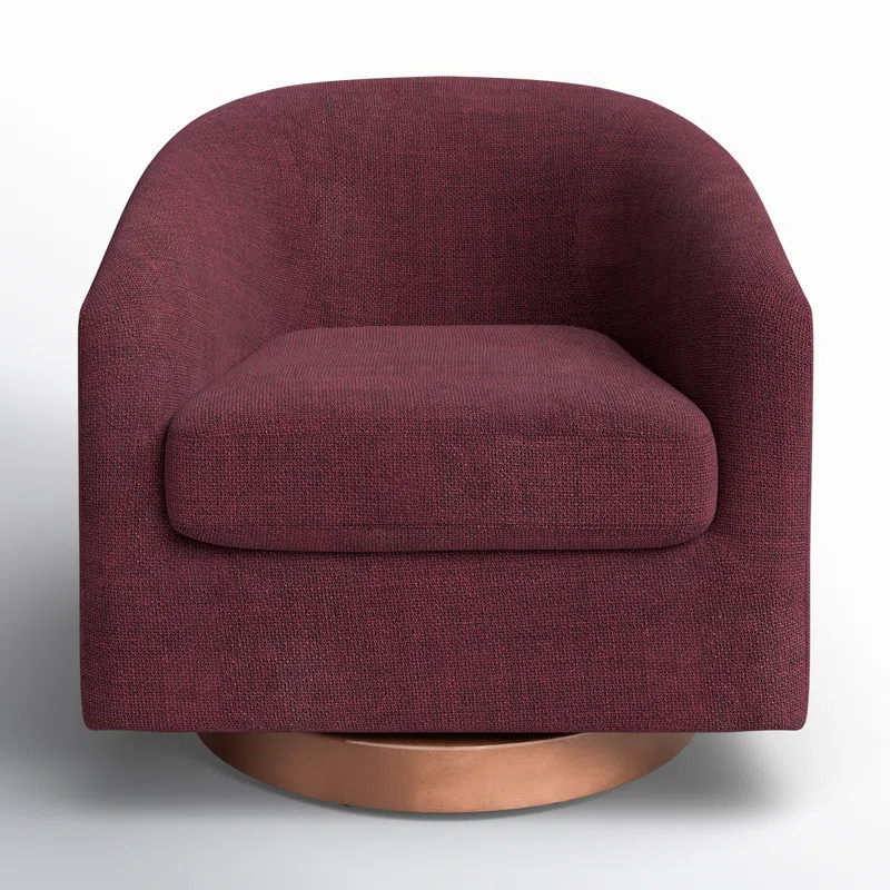 Bennett Upholstered Swivel Barrel Chair | Wayfair North America