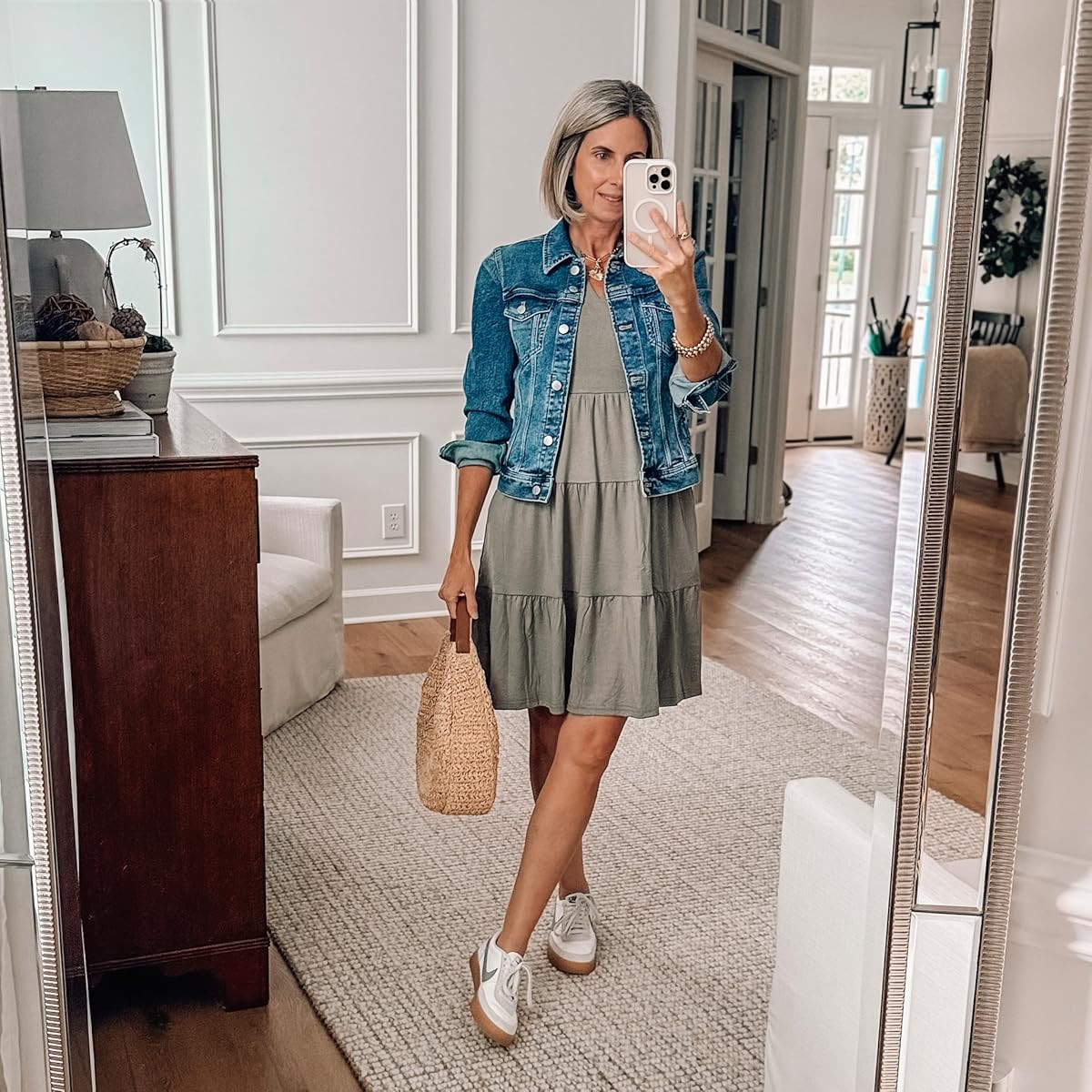 ANRABESS Womens Mini Dresses Sleeveless V Neck Tiered Swing Going Out Beach Vacation Sundress 202... | Amazon (US)