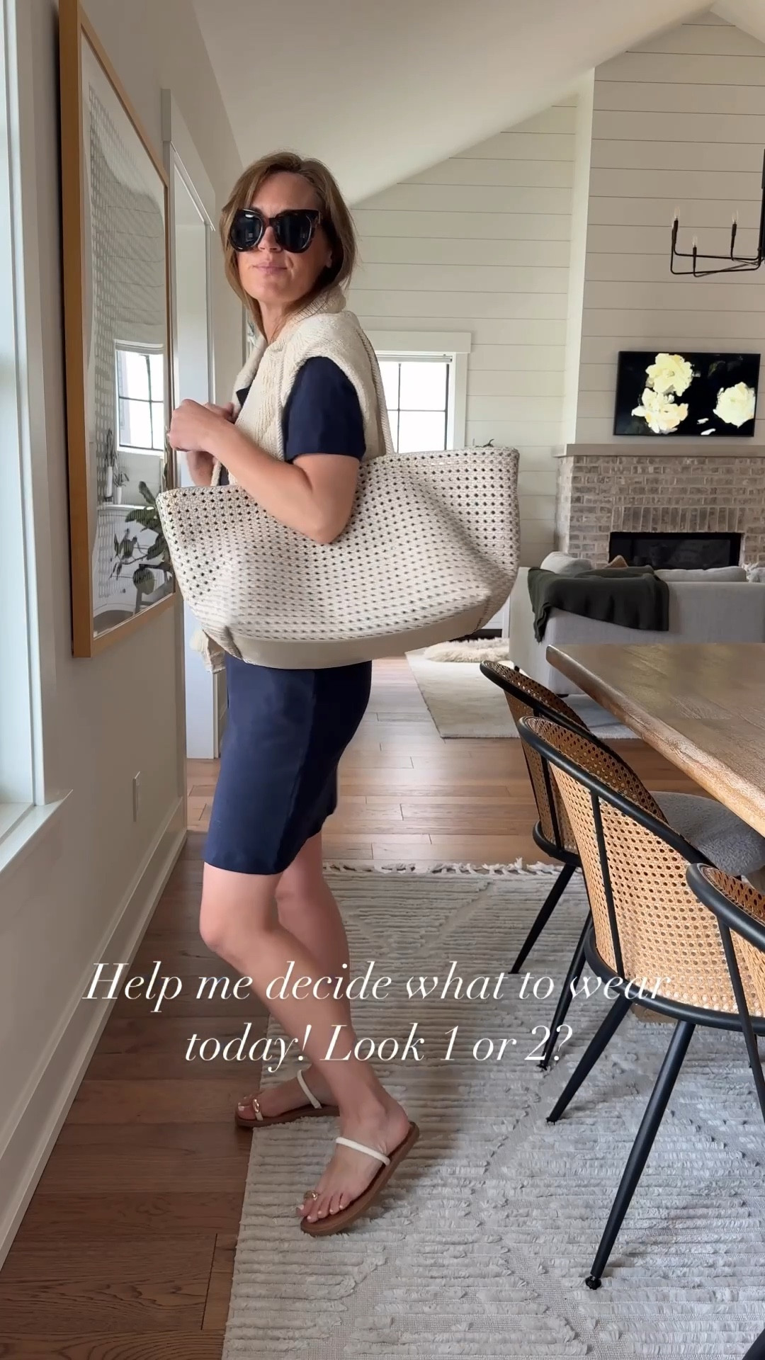 Dress size small
White sweater size small
Striped top size XS
White jeans size 26

#LTKStyleTip #LTKOver40 #LTKSeasonal