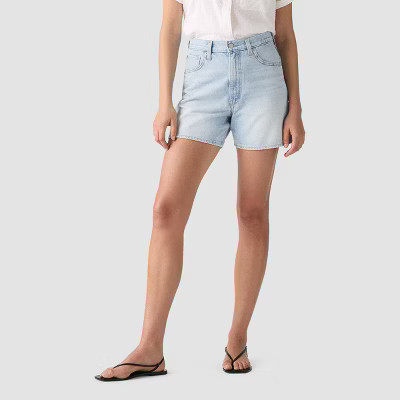Levi's® Women's Cinch Mid-Thigh Shorts - Abraided Art 32 | Target