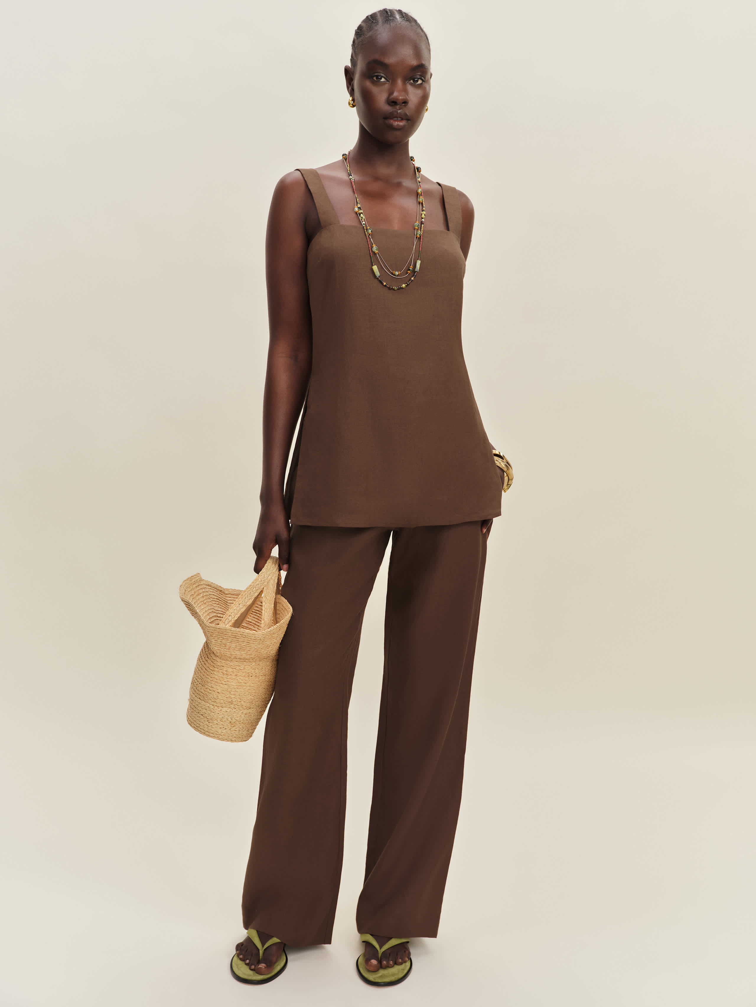Kristen Linen Two Piece | Reformation (Global)