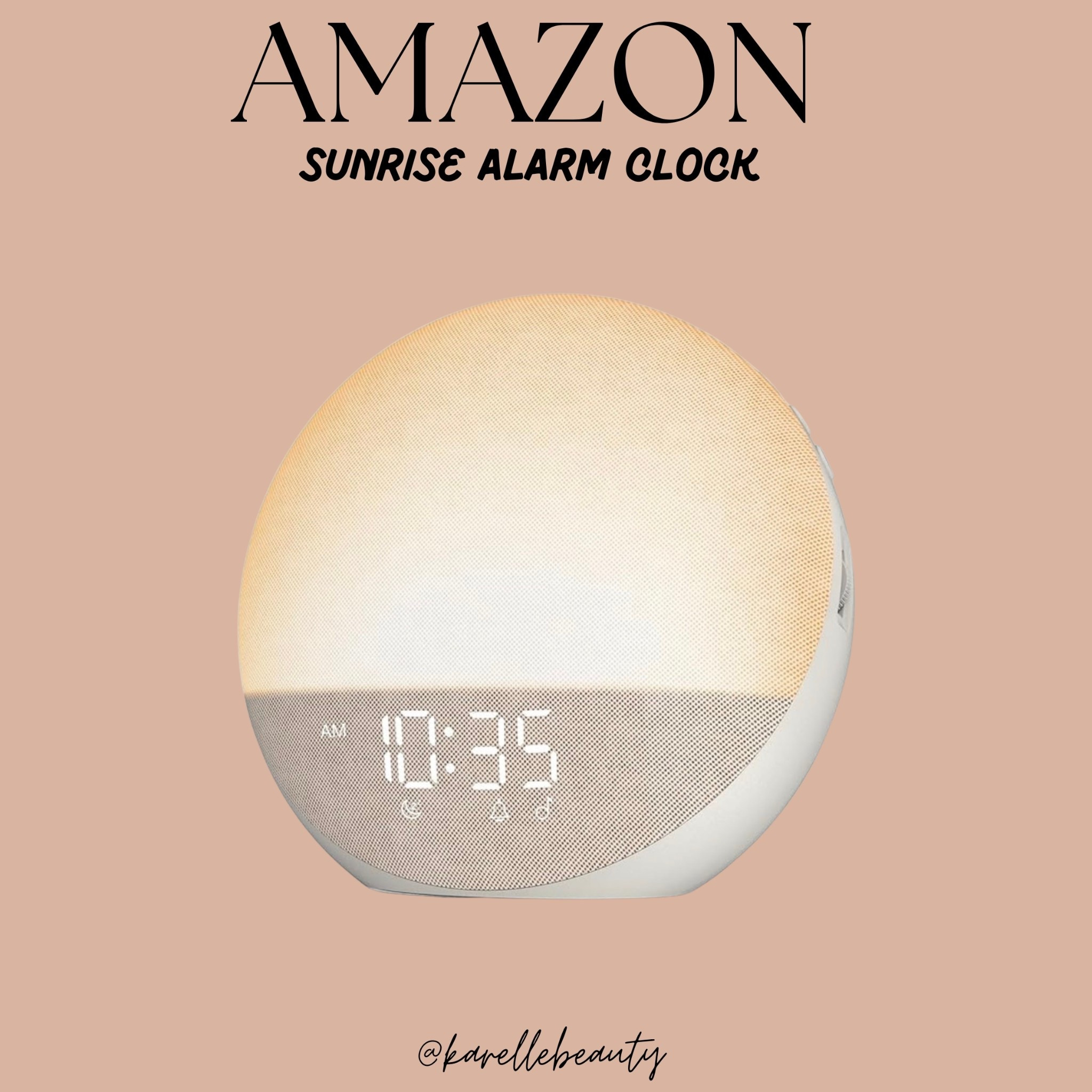Amazon sunrise alarm clock. 