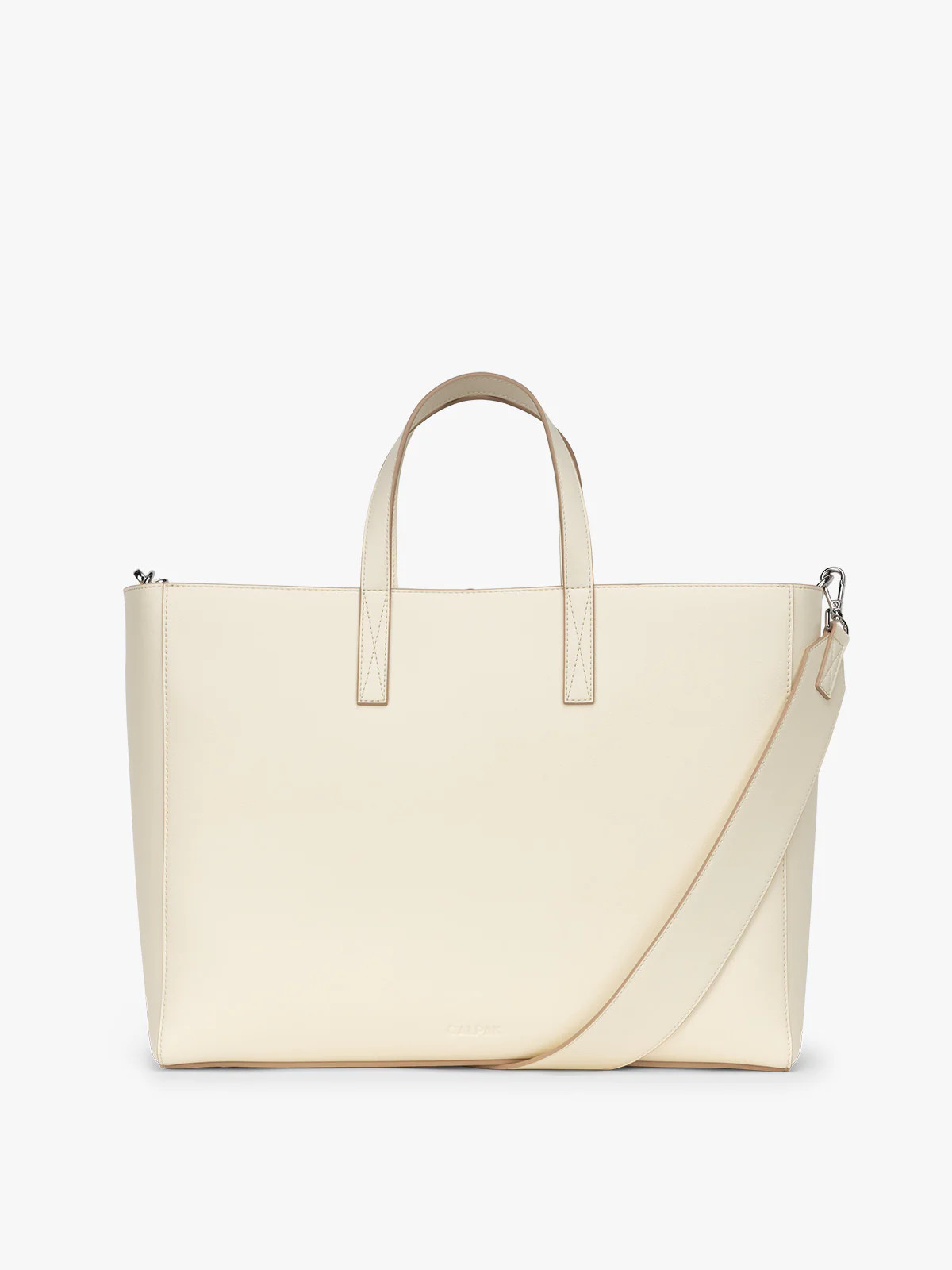 Haven 16" Laptop Tote Bag in Buttercream | CALPAK